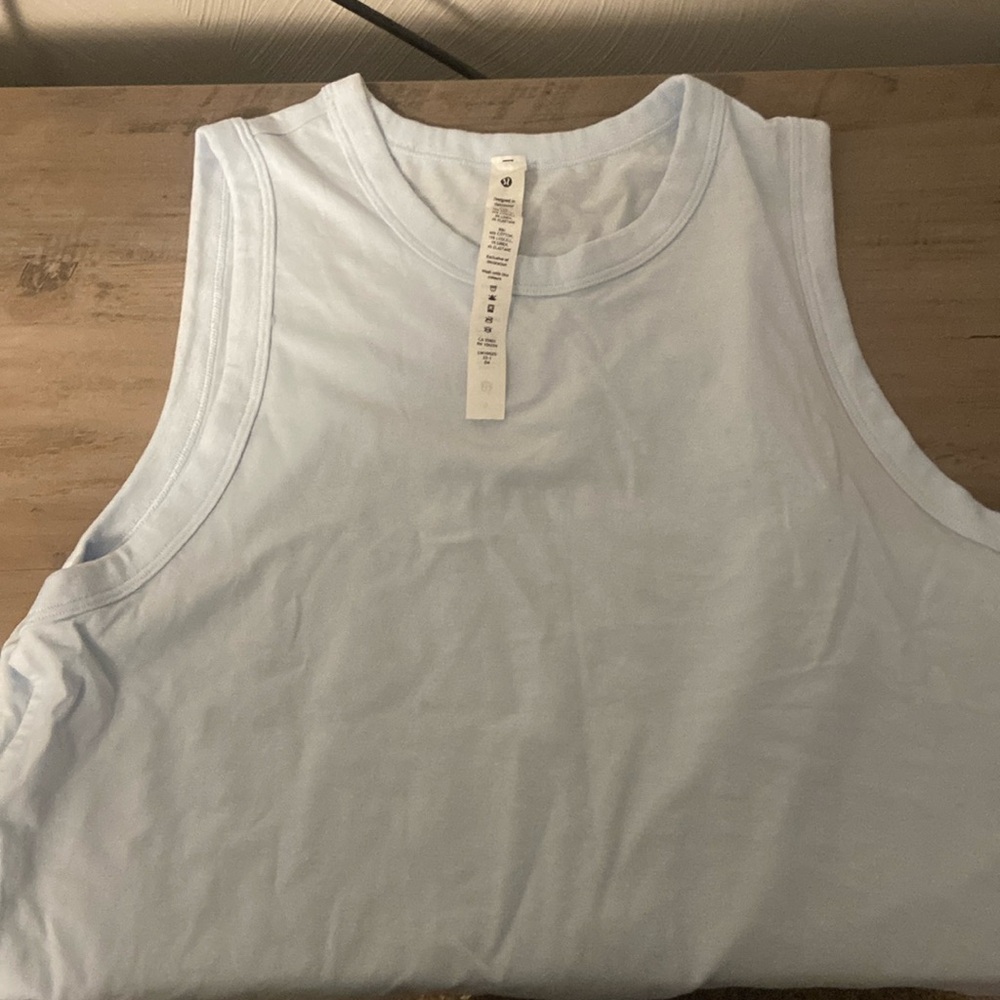 Lululemon classic fit cotton blend tank top size 6